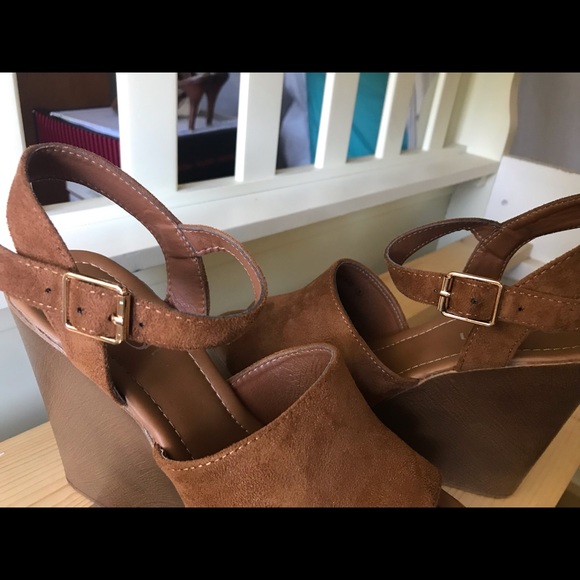 |RETRO| Wooden Platform Wedges - Picture 3 of 5